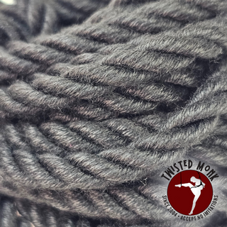Black POSH Bondage Rope - Small Batch & Ethically Sourced | The Twisted Monk