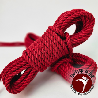 Red POSH Bondage Rope - Small Batch & Ethically Sourced | The Twisted Monk