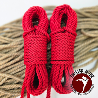 Red POSH Bondage Rope - Small Batch & Ethically Sourced | The Twisted Monk