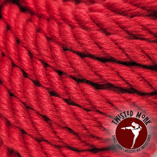 Red POSH Bondage Rope - Small Batch & Ethically Sourced | The Twisted Monk