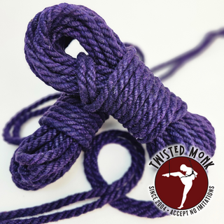Violet Hemp Bondage Rope - Durable & Ethical | The Twisted Monk