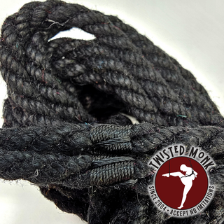 Black Hemp Bondage Rope - Small Batch & Ethically Sourced | The Twisted Monk
