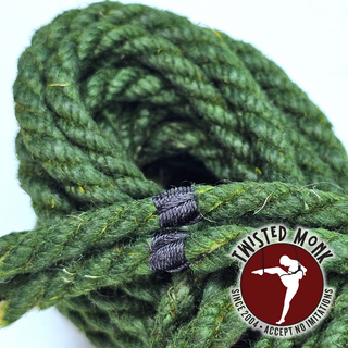 Green Hemp Bondage Rope - Durable & Ethical | The Twisted Monk