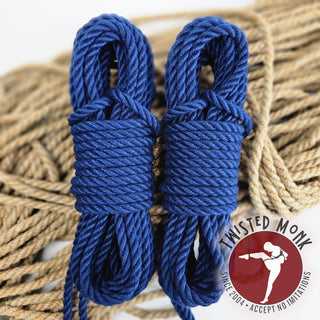Navy Blue POSH bondage rope by Laingman, sturdy and stylish for all your bondage needs