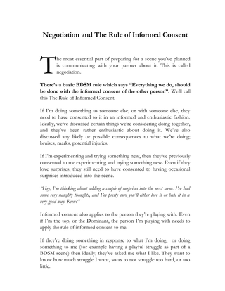 Type A Guide to BDSM Scene (eBook)