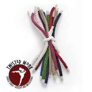 Twisted Monk rope sampler featuring various colors for versatile bondage options