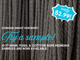 Working Samples. get your hands on the best rope made!