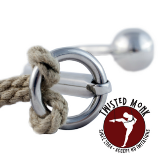 High-quality specialty steel bondage gear featuring durable hooks and rings from Twisted Monk and Wm. C Steel