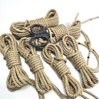 Premium bondage rope collection featuring ethically sourced hemp ropes, hand-finished and ready for use.