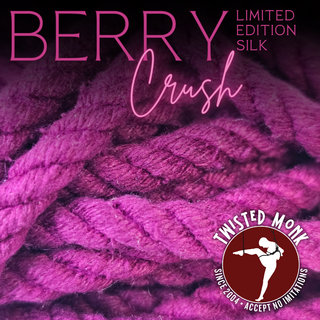 Berry Crush - Hand-Dyed Raw Silk | The Twisted Monk