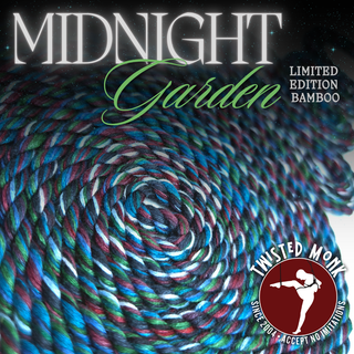Hand-Spun Bamboo Bondage Rope - Seasonal Midnight Garden