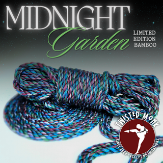 Hand-Spun Bamboo Bondage Rope - Seasonal Midnight Garden