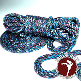 Hand-Spun Bamboo Bondage Rope - Seasonal Midnight Garden