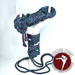 Hand-Spun Bamboo Bondage Rope - Seasonal Midnight Garden