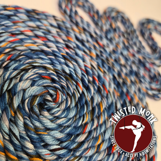 Hand-Spun Bamboo Bondage Rope - Seasonal Monsoon Sunset