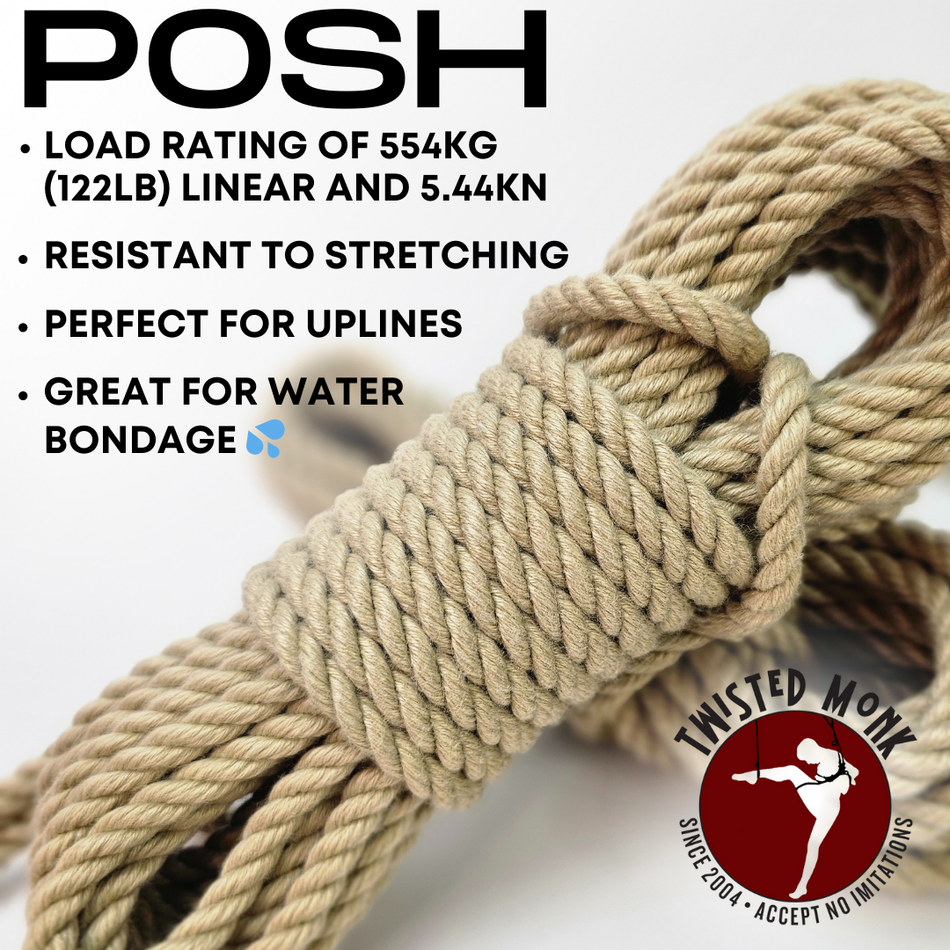 POSH Fiber Rope for Safety POSH Suspension | The Twisted Monk