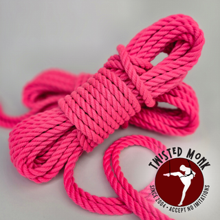 Hot Pink! POSH Bondage Rope - Small Batch & Ethically Sourced | The Twisted Monk
