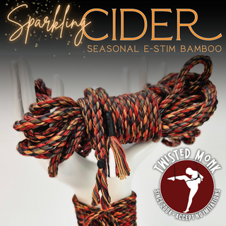 E-Stim Hand-Spun Bamboo, Seasonal "Sparkling" Cider