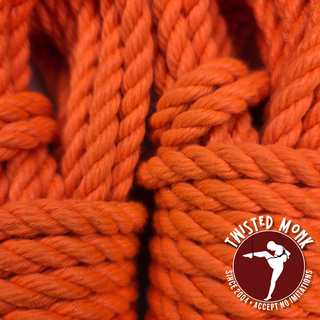 Orange UV POSH Bondage Rope - Small Batch & Ethically Sourced | The Twisted Monk