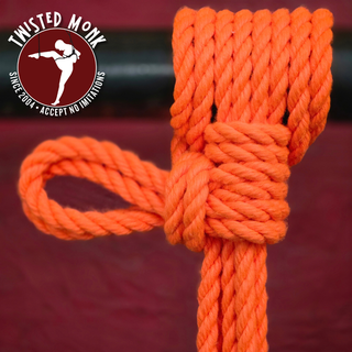 Orange UV POSH Bondage Rope - Small Batch & Ethically Sourced | The Twisted Monk