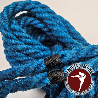 Blue Hemp Bondage Rope - Small Batch & Ethically Sourced | The Twisted Monk