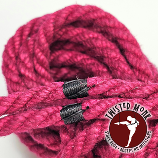 Raspberry Hemp Bondage Rope - Small Batch & Ethically Sourced | The Twisted Monk