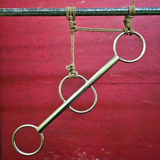 William C. Steel premium suspension bar rope bondage with stable metal rings and durable construction