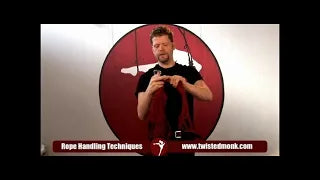 Beginner rope bondage video demonstrating essential rope handling techniques by The Twisted Monk