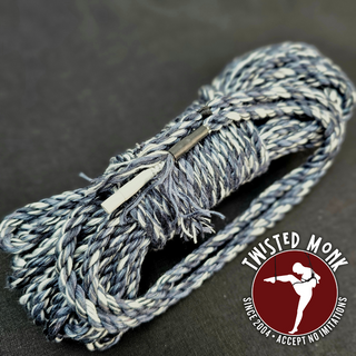 E-Stim bamboo rope by The Twisted Monk for unique sensory experiences in bondage play