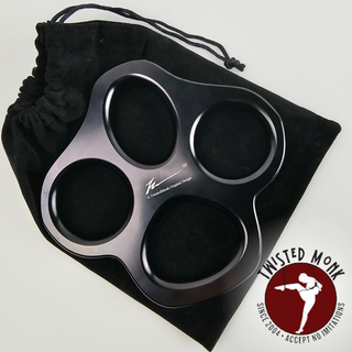 MonkEz Paw suspension plate by The Twisted Monk in black, designed for versatile rigging solutions