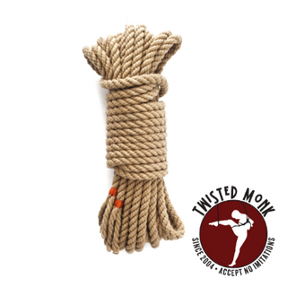 Laingman natural spun polyester rope coiled neatly for durable outdoor use and various applications