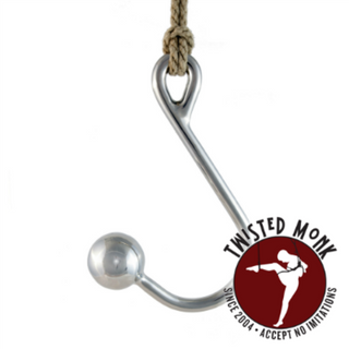 William C. Steel bondage ass hook crafted from specialty steel for secure applications