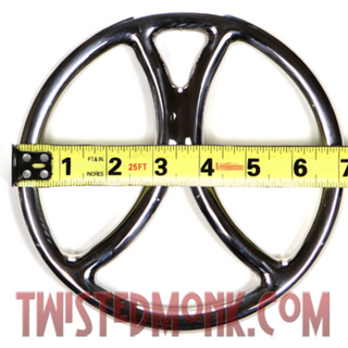 William C. Steel bondage suspension ring featuring a durable design for secure and safe use