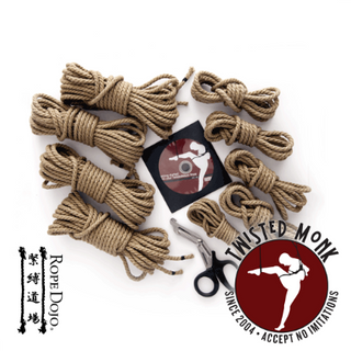 Midori Essentials Kit for bondage featuring multiple ropes and scissors for safe and secure use